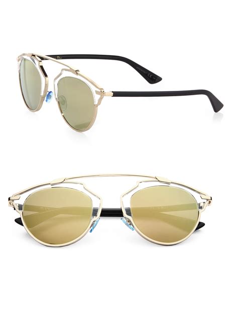 dior sunglasses men gold|More.